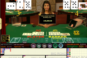 Muốn thắng tiền nhà cái hạn chế cược hòa khi chơi Baccarat